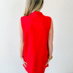 Ric - Rac Trim Detail Solid Shift Dress