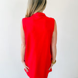 Ric - Rac Trim Detail Solid Shift Dress