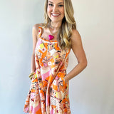 Ric Rac Trim Linen Square Dress