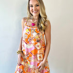 Ric Rac Trim Linen Square Dress