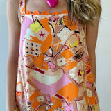 Ric Rac Trim Linen Square Dress