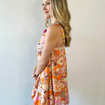 Ric Rac Trim Linen Square Dress