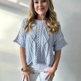 Round Neck Knit Sweater top