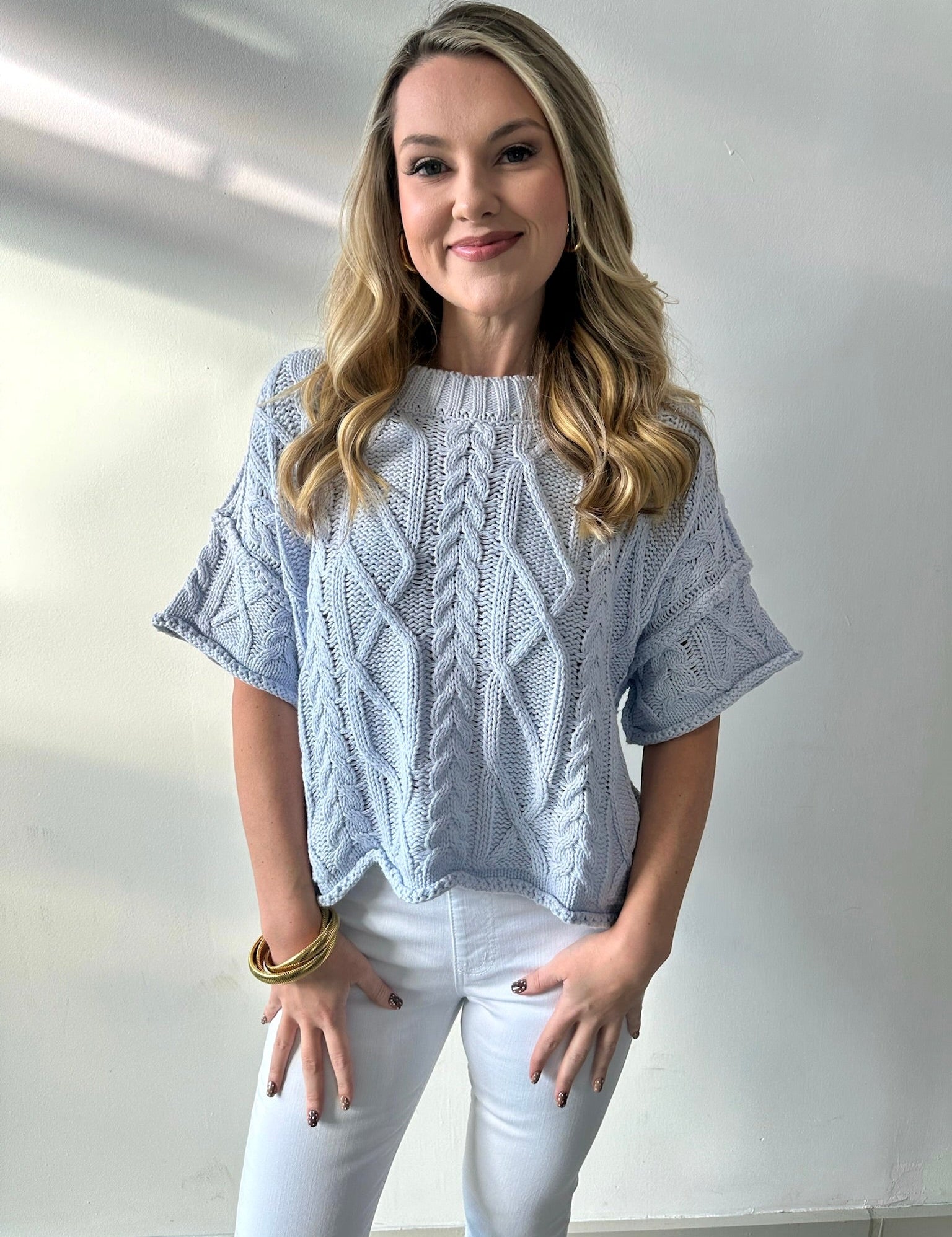 Round Neck Knit Sweater top