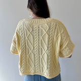 Round Neck Knit Sweater top