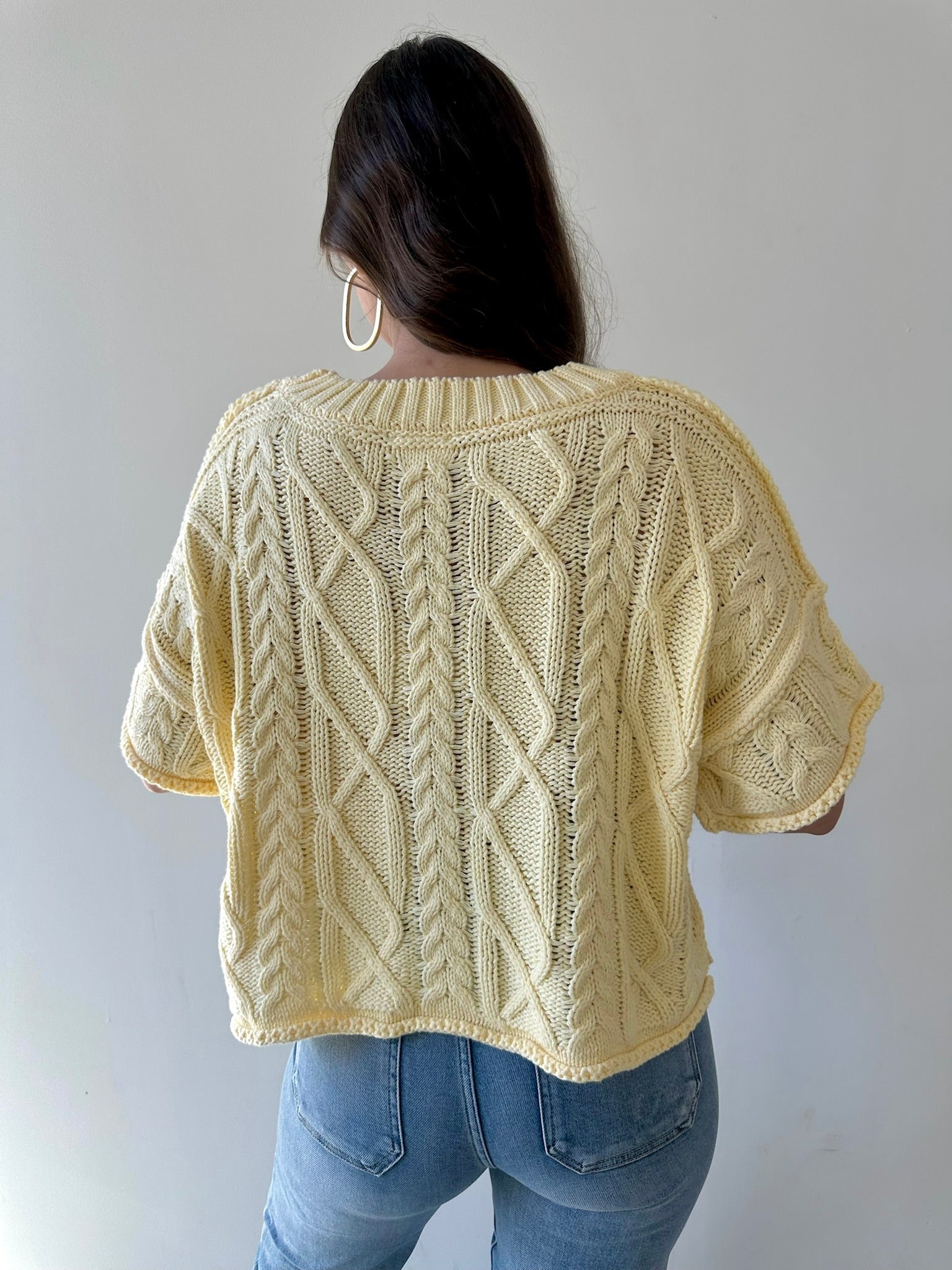 Round Neck Knit Sweater top