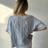 Round Neck Knit Sweater top