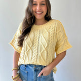 Round Neck Knit Sweater top