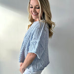 Round Neck Knit Sweater top