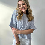 Round Neck Knit Sweater top