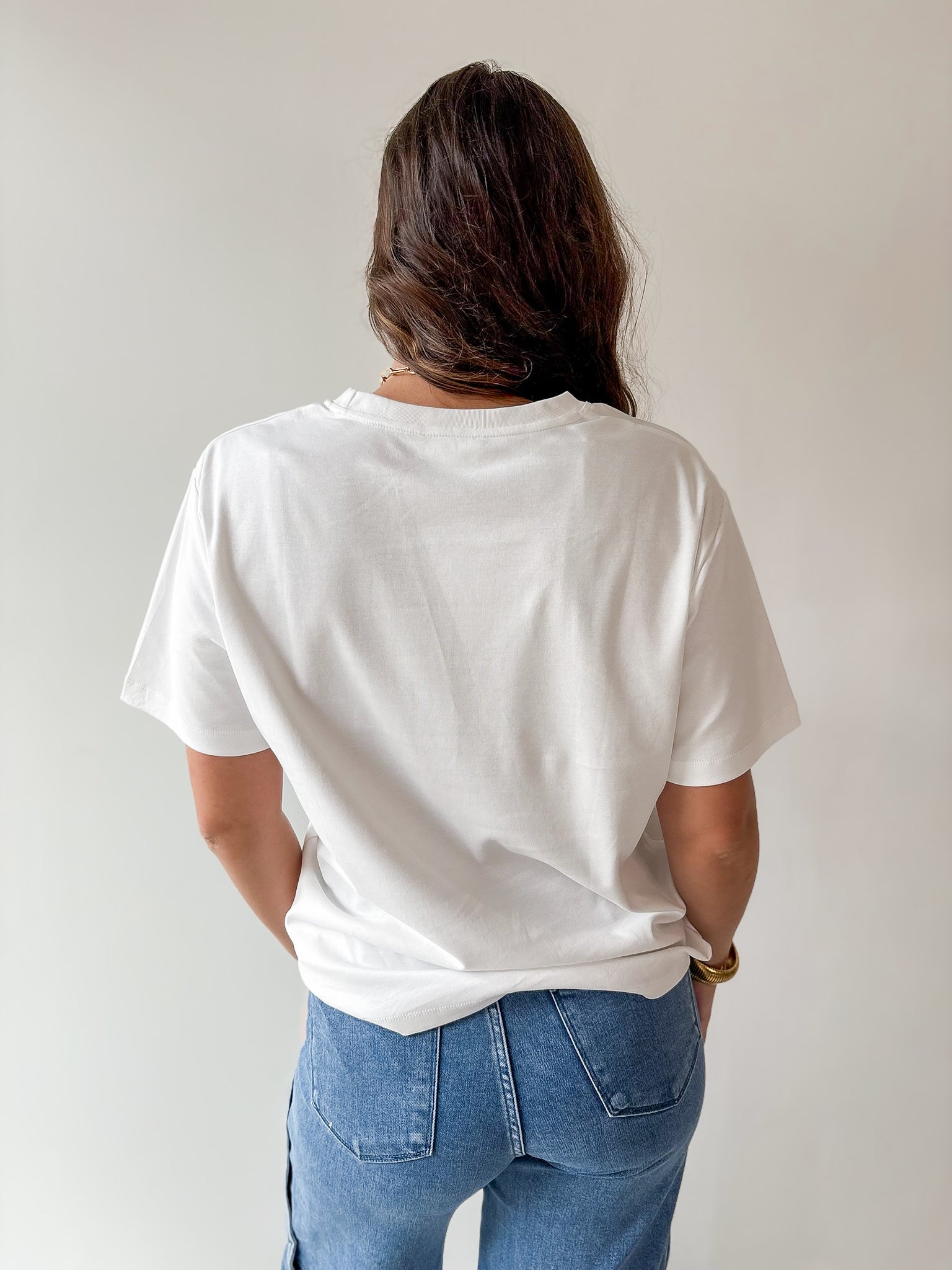 Round Neck Knit Top - Ivory