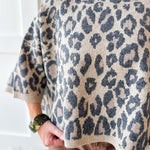 Round Neck Leopard Print Top