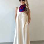 Round neck Sleeveless Maxi Dress