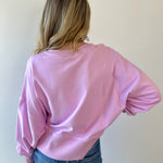 Round Neck Sweatshirt - Pink