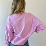 Round Neck Sweatshirt - Pink
