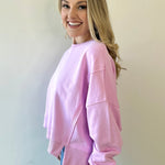 Round Neck Sweatshirt - Pink