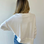 Round Neck Sweatshirt - White