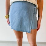 Rowyn Washed Denim Skort