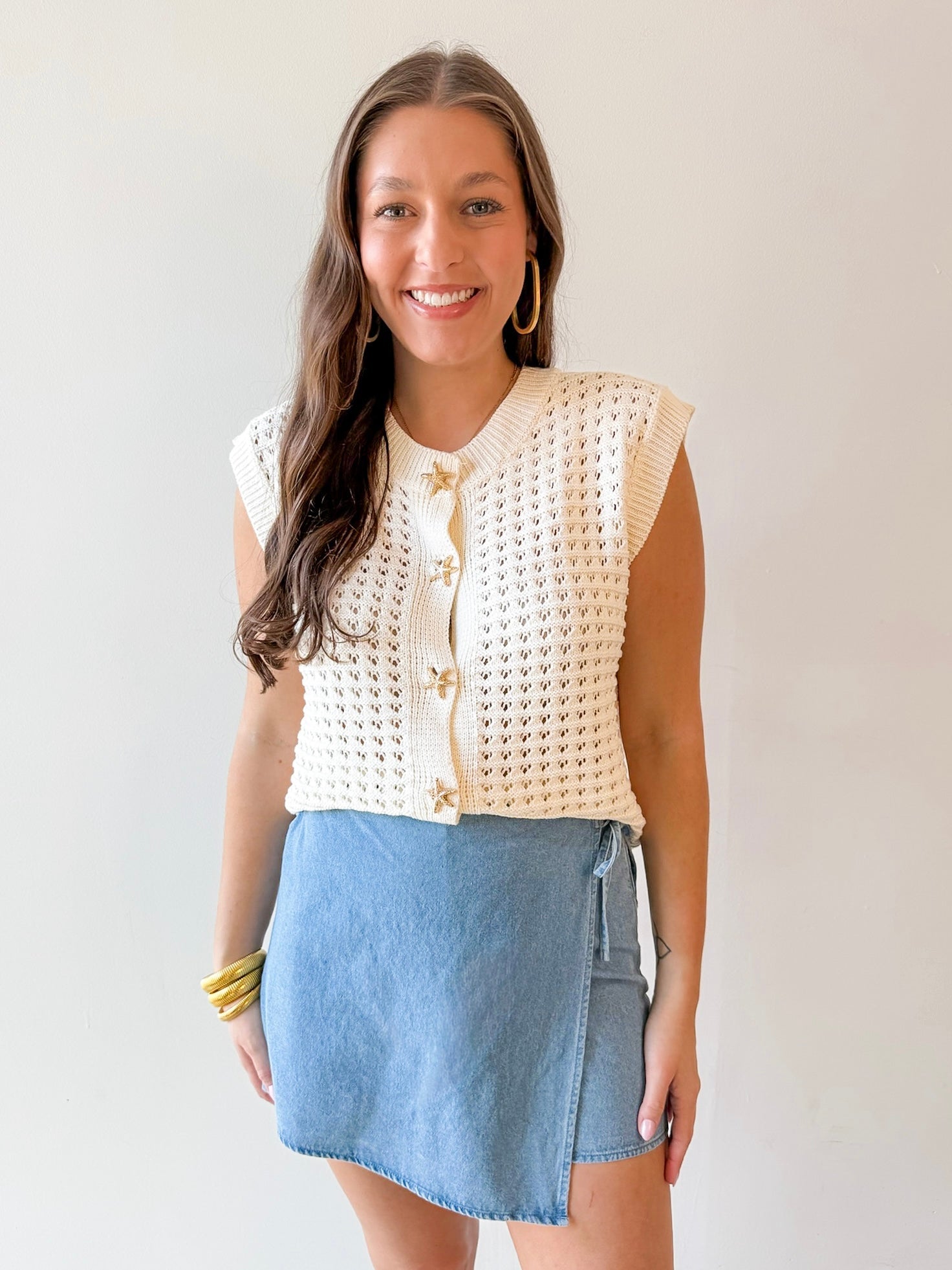 Rowyn Washed Denim Skort