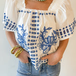 Ruffled Wide Hem Top