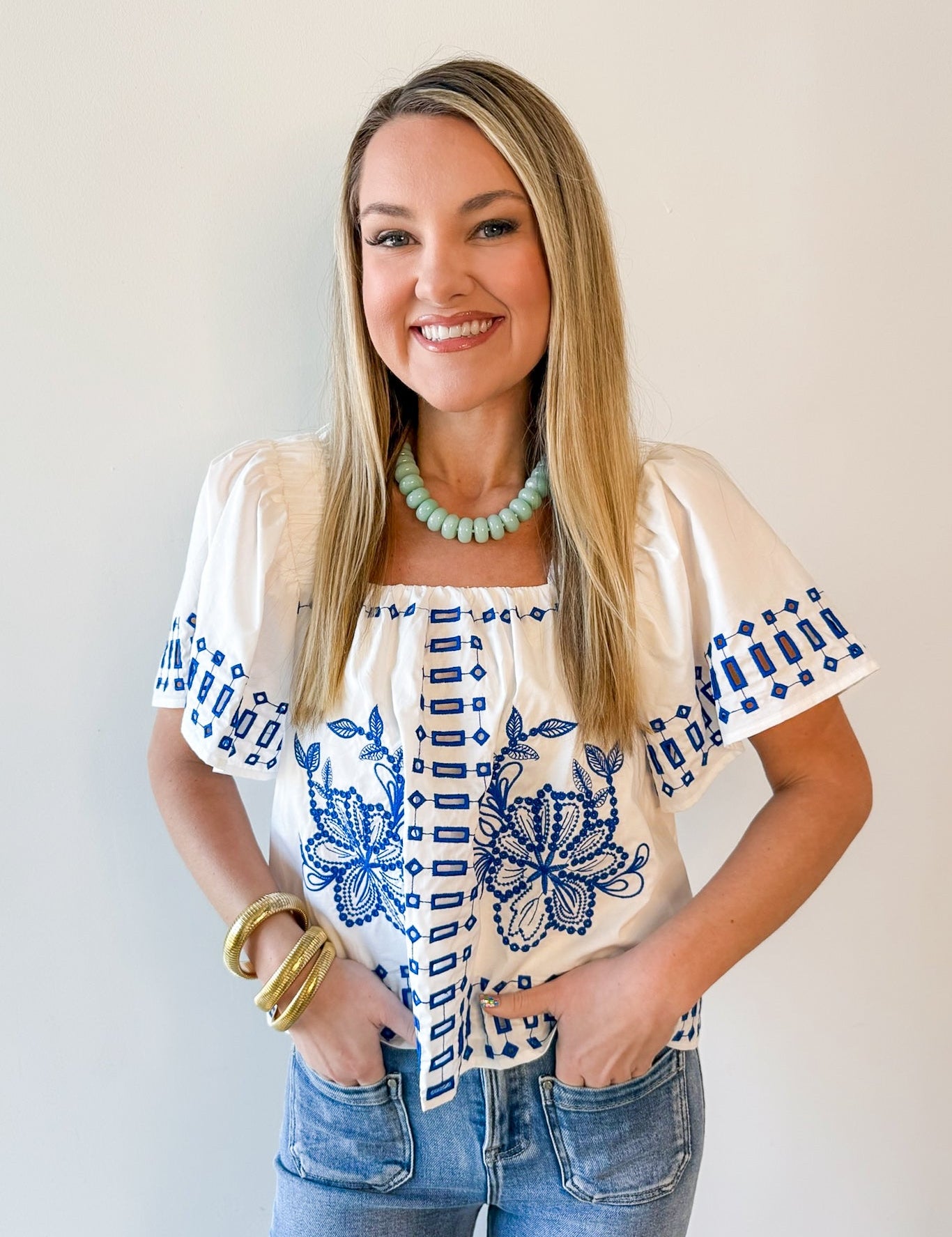 Ruffled Wide Hem Top