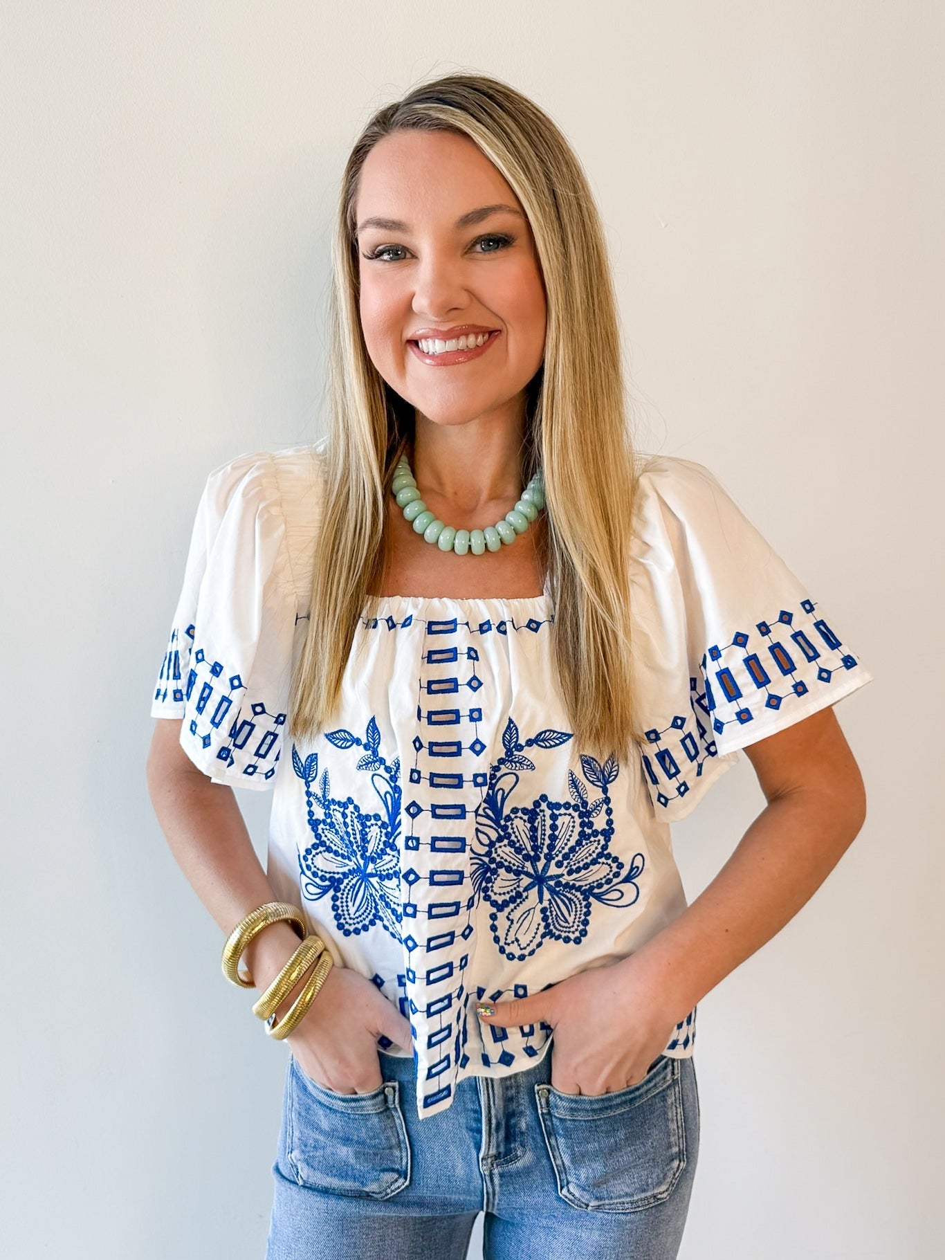 Ruffled Wide Hem Top