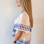 Ruffled Wide Hem Top