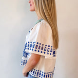 Ruffled Wide Hem Top