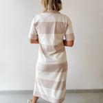 Rugby Striped Midi Dress