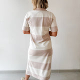 Rugby Striped Midi Dress