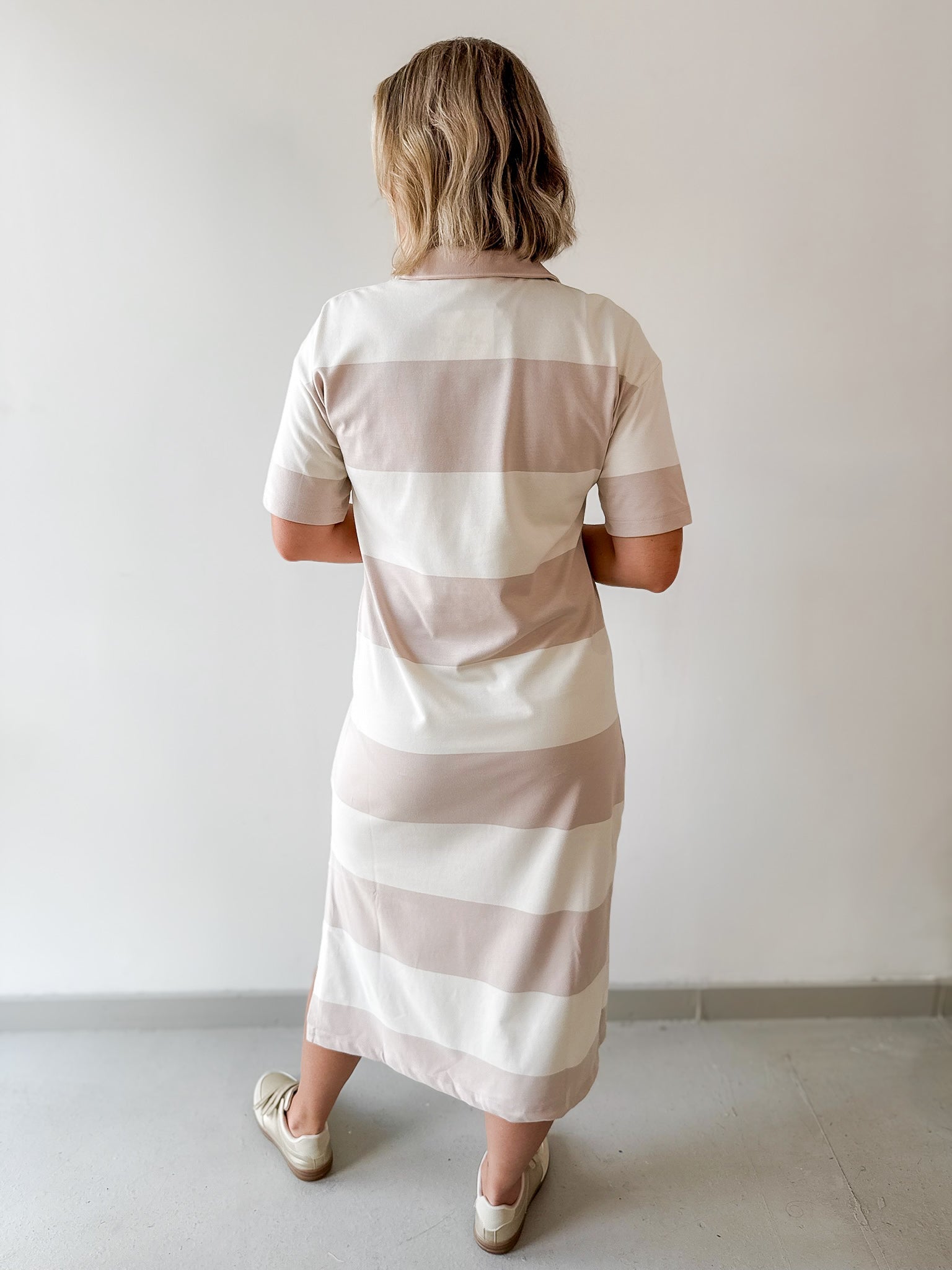 Rugby Striped Midi Dress
