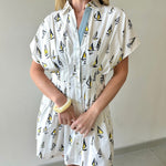 Sailboat Print Dress