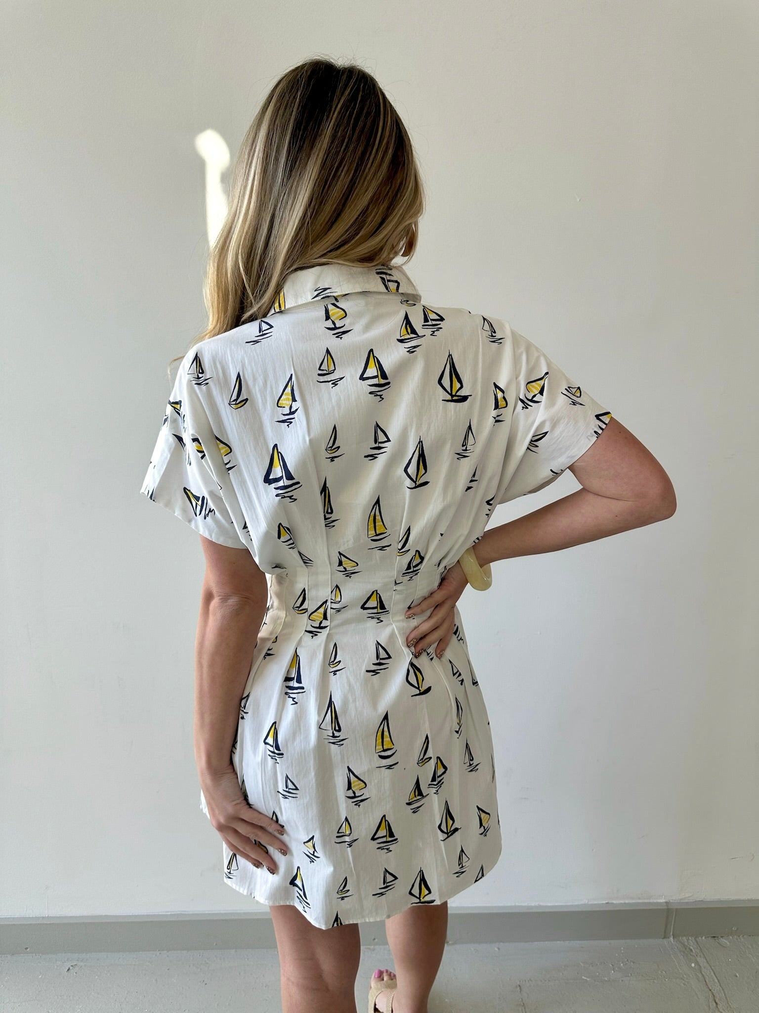 Sailboat Print Dress