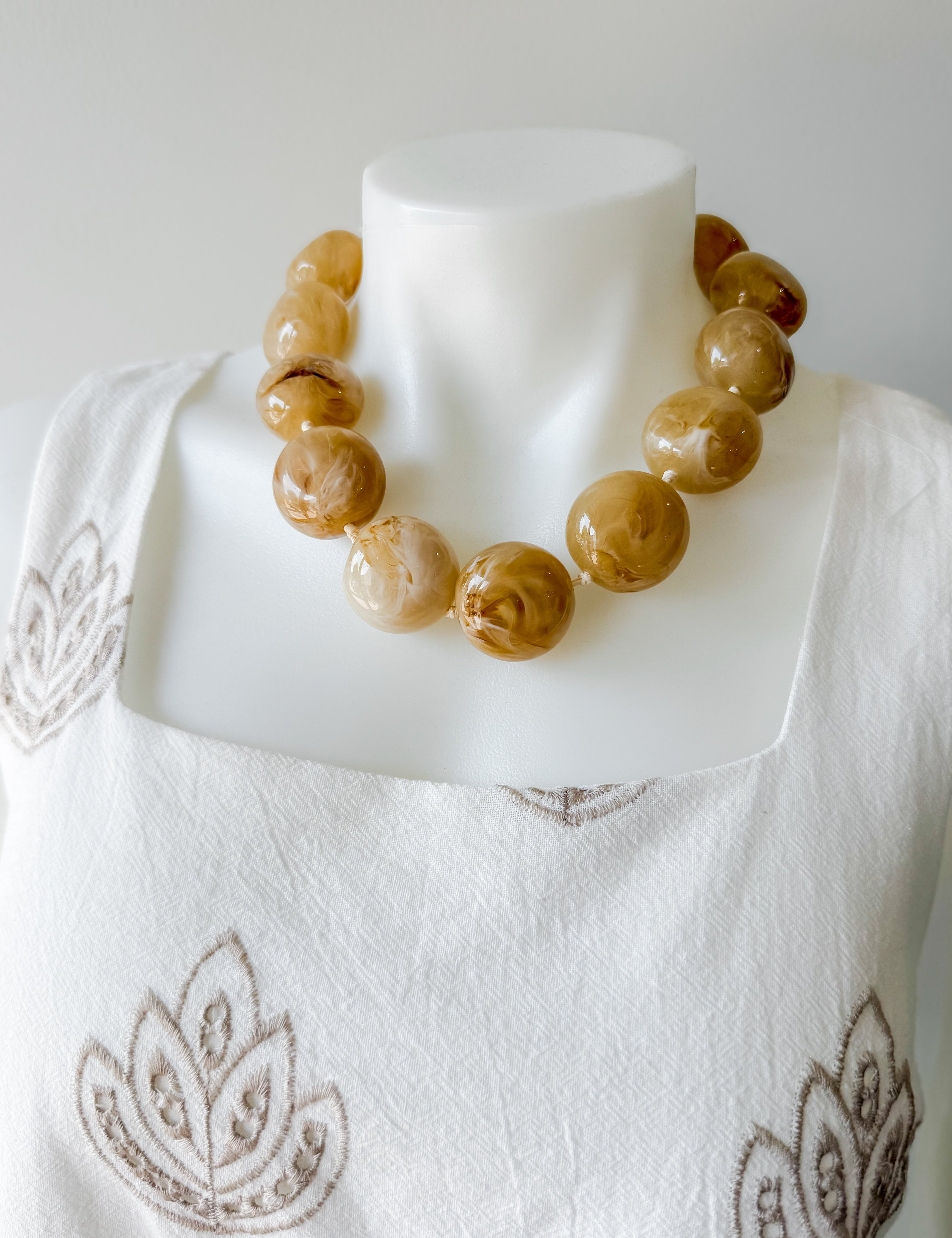 Sandstone Bead Necklace