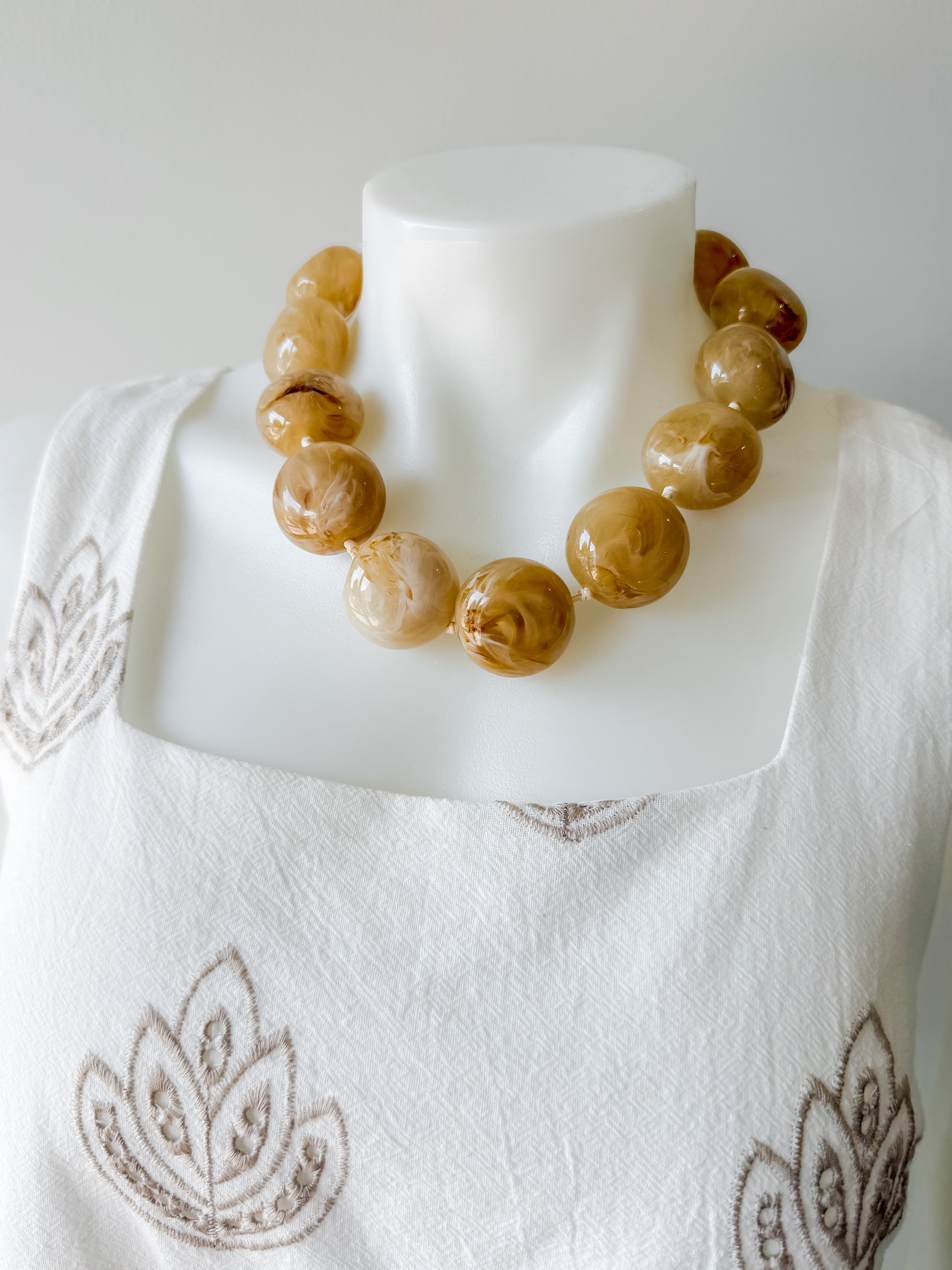 Sandstone Bead Necklace
