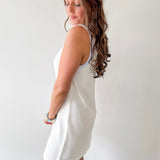 Sardine Embroidered Knit Dress