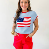 Scallop Hem Red Short