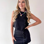 Scallop Linen Skort Set