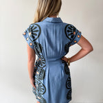 Sea Applique Mini Dress