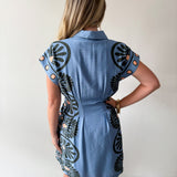Sea Applique Mini Dress