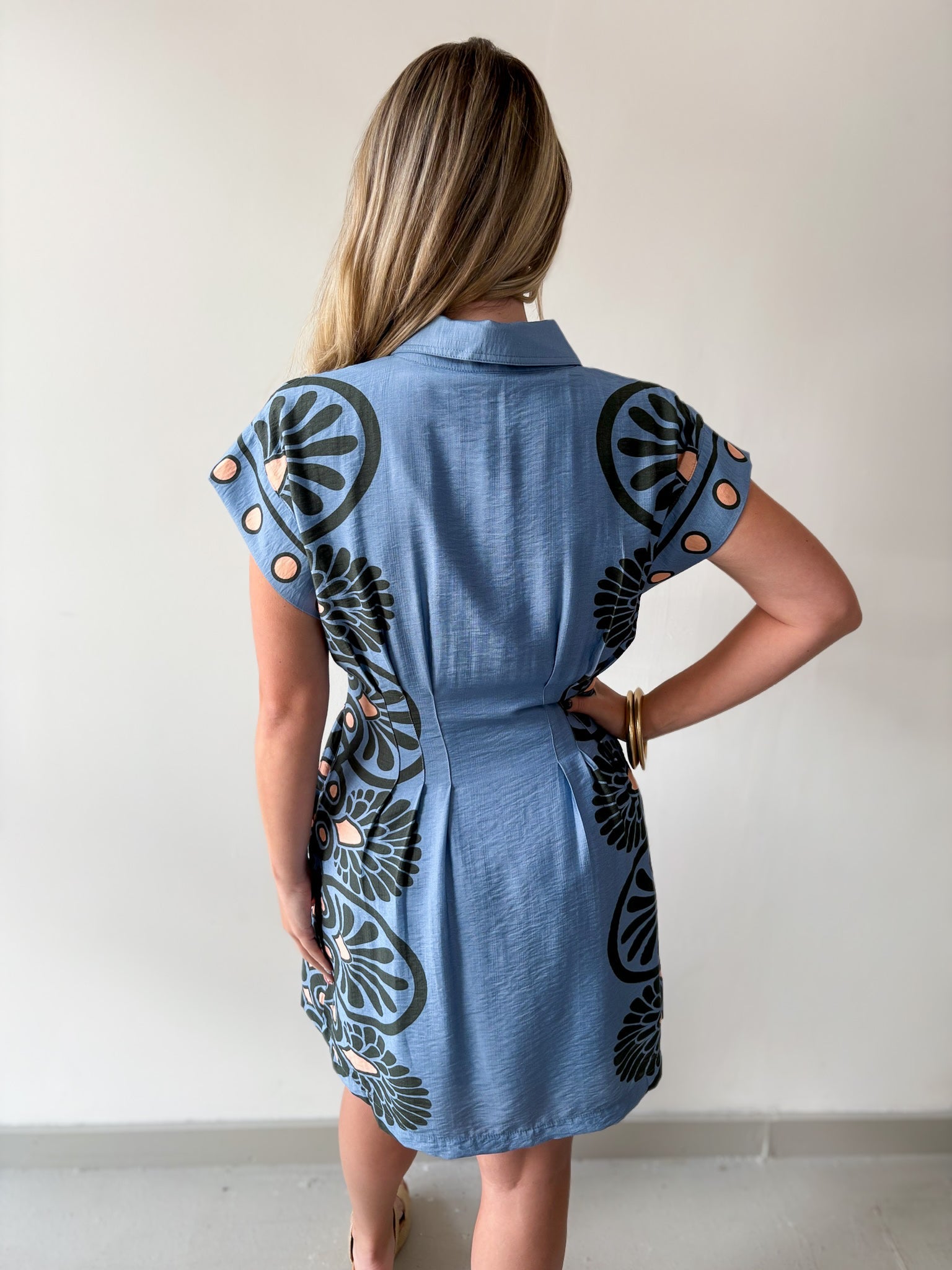 Sea Applique Mini Dress