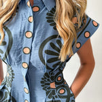 Sea Applique Mini Dress
