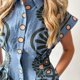 Sea Applique Mini Dress