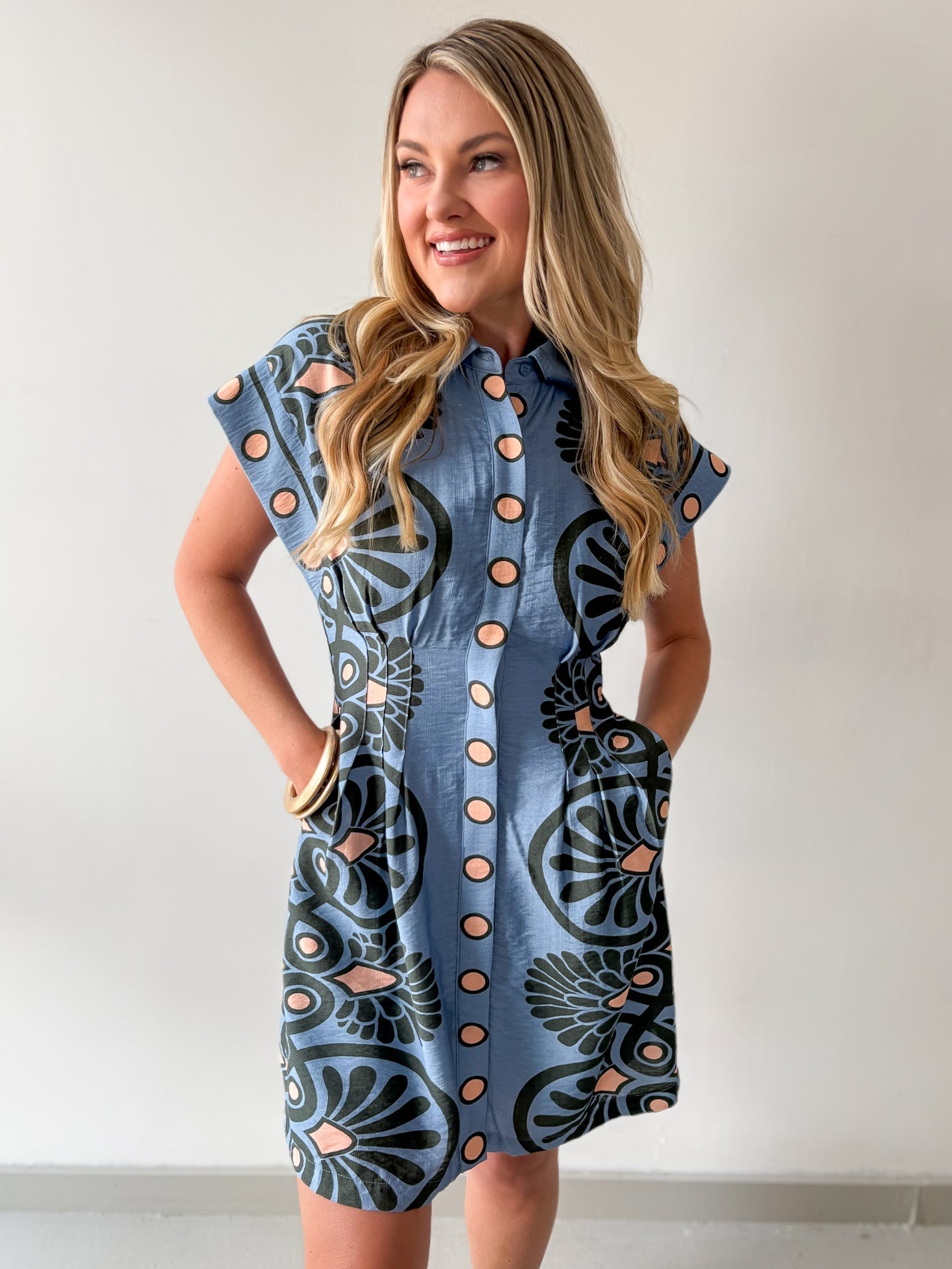 Sea Applique Mini Dress