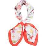 Sea Life Multi Seashell Bandana Scarf