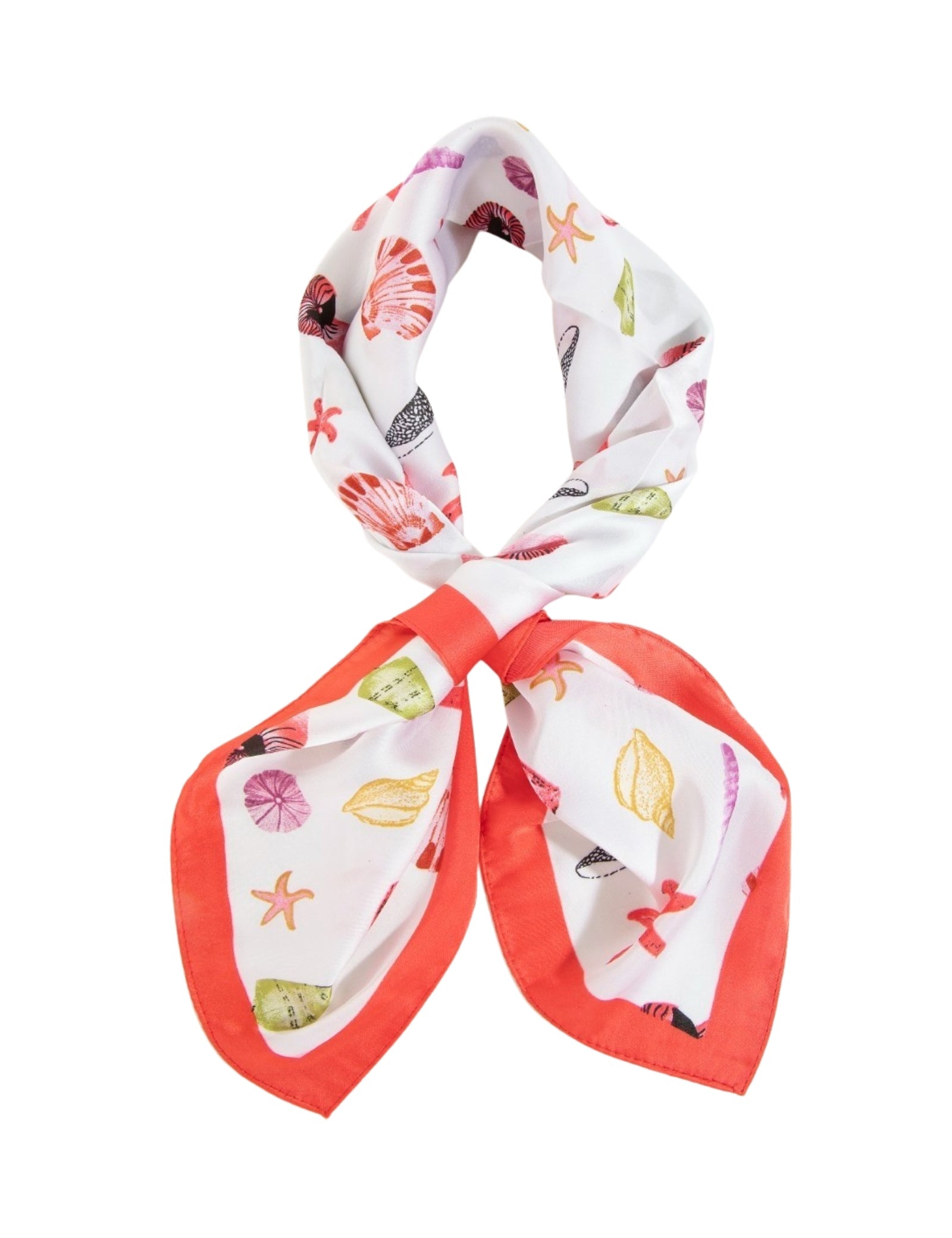 Sea Life Multi Seashell Bandana Scarf
