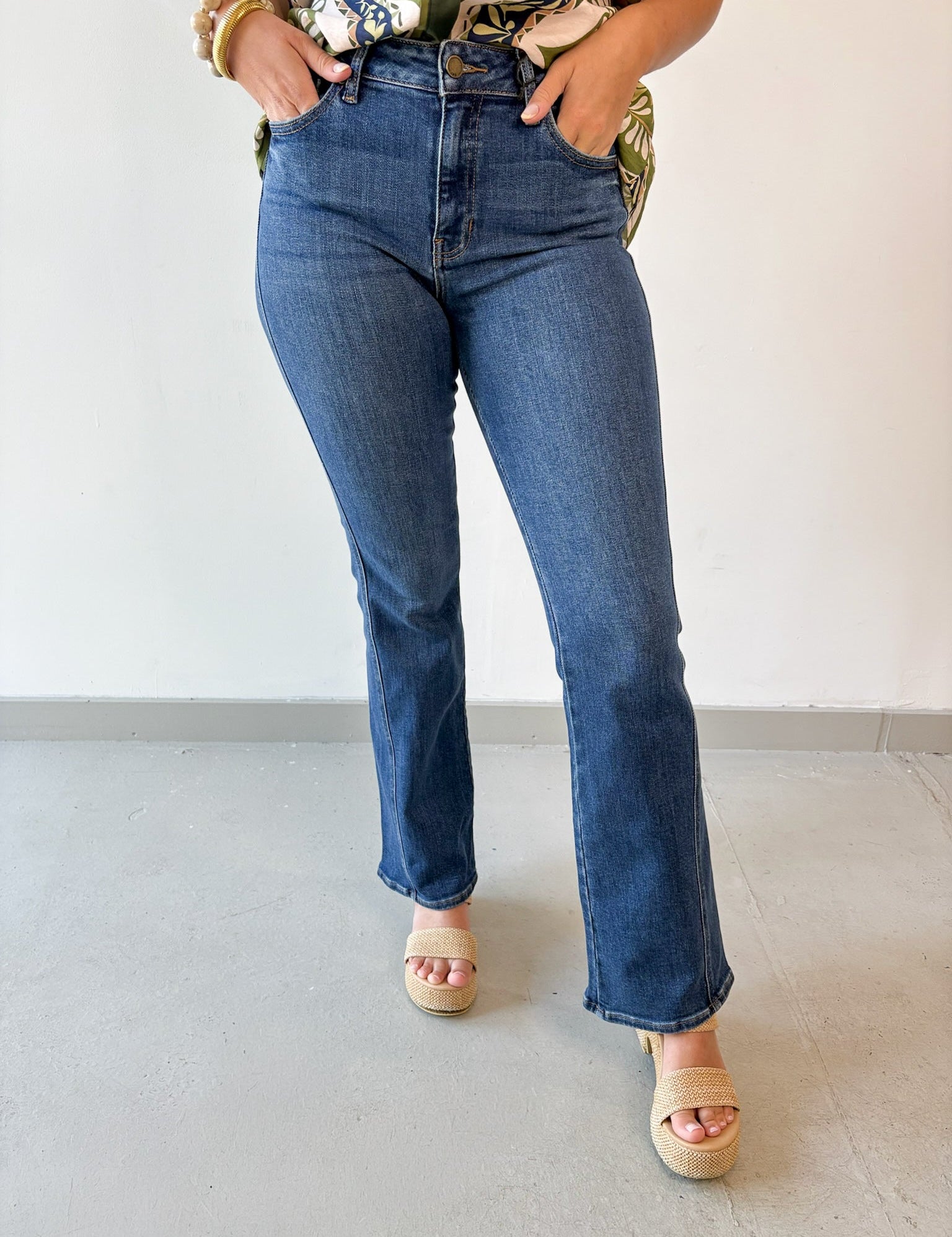 Seamed Bootcut Denim