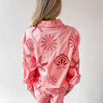 Seashell Embroidered Shirt Set