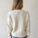 Seashell Motif Crop Sweater