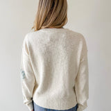 Seashell Motif Crop Sweater